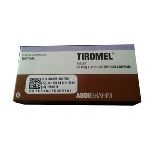 T3 Tiromel (Cytomel) Abdi Ibrahim 100 Tabletten (25 mg / Tabletten)