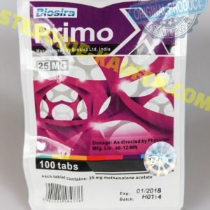 Primox Biosira (Methenolone Acetate) 100tabs (25mg/Tab)