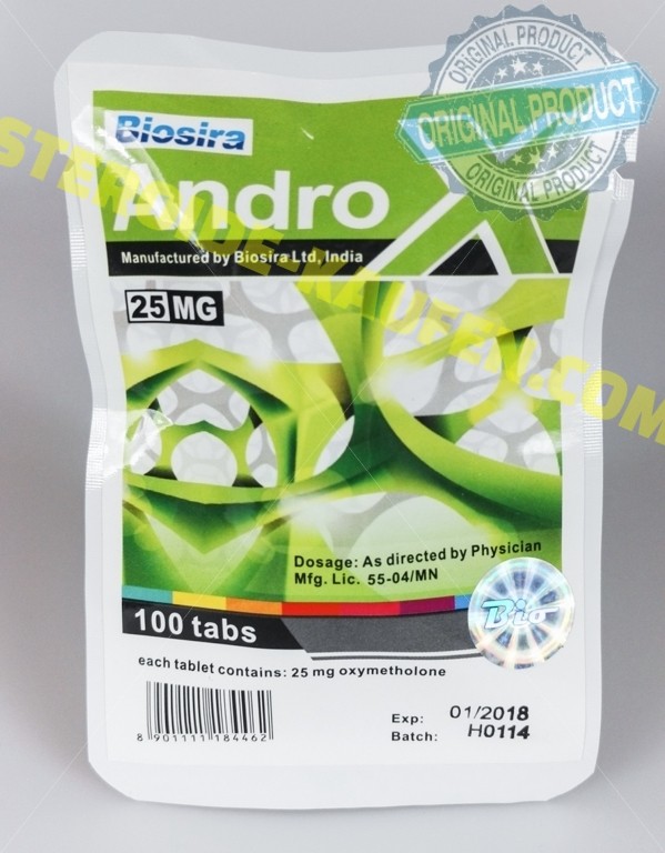 Androx Biosira (Anadrol, Oxymethlone) 100tabs (25mg/Tab)