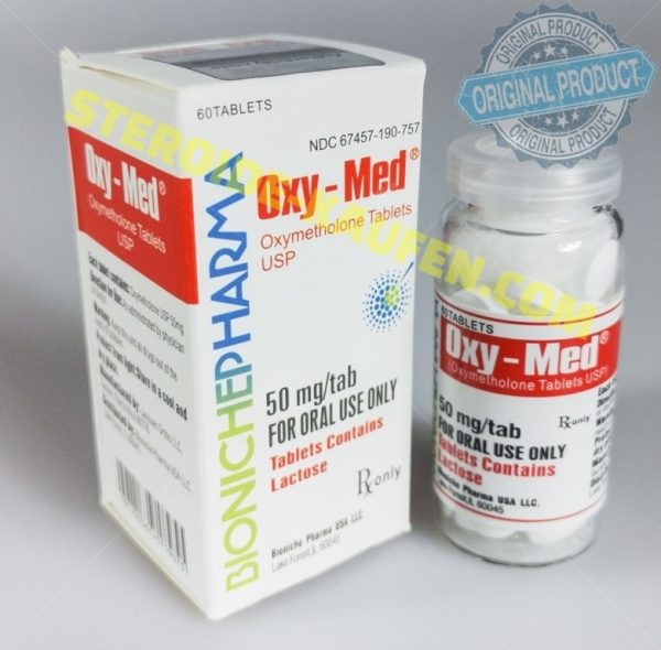 Oxy-Med Bioniche Pharma (Oxymethlone, Anadrol) 120tabs (50mg/Tab)